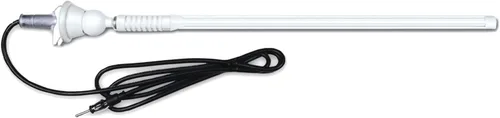Vista 4 de Reproductor de CD marino DIN único Bluetooth USB AUX Receptor de radio Combo con Enrock Marine Single DIN Radio Dash Protector (blanco)