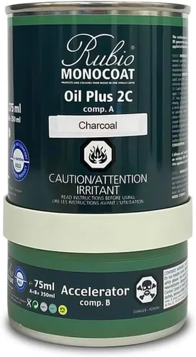 Vista 50 de Rubio Monocoat Tinte y acabado para madera de 650 pies cuadrados - Niebla 5% Oil Plus 2C Aceite de linaza ecológico de secado rápido