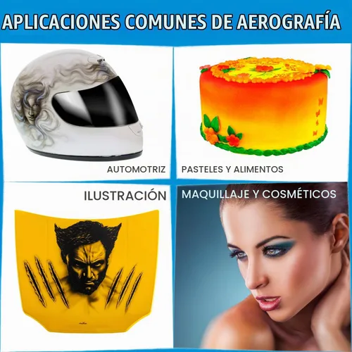 Vista 5 de Master Airbrush G233-SET Multi-Master Performance G233 Pro Set de aerógrafo de doble acción con alimentación por gravedad con 3 boquillas