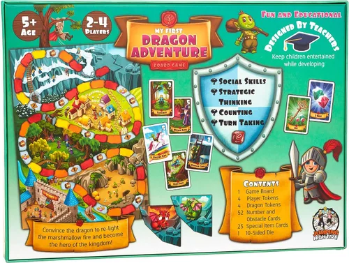 Vista 7 de Mi Primer Juego de Mesa de Aventura de Dragones - Los Niños Salvan el Reino, Juego de Aventura de Fantasía para Principiantes para Niños de 5+