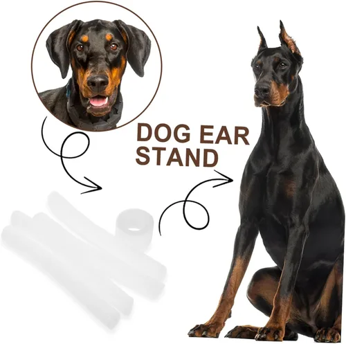 Vista 3 de 1 juego de varillas para orejas de perro, soporte duradero para orejas para razas Doberman, kit de accesorios para mascotas, fácil de usar, kit