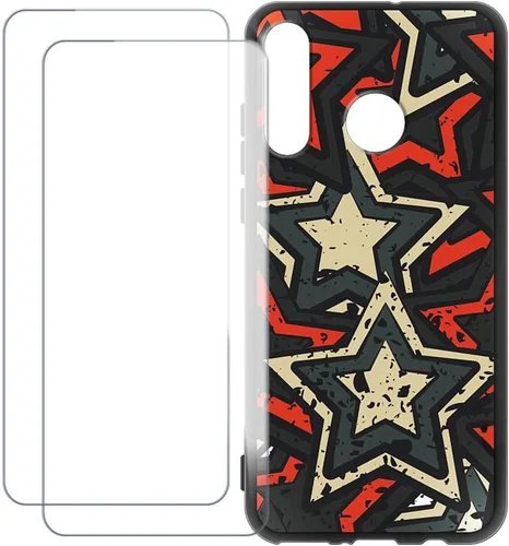 Vista 17 de Funda compatible con Huawei P30 Lite 2020 con 2 protectores de pantalla de vidrio templado, a prueba de golpes, resistente a los arañazos