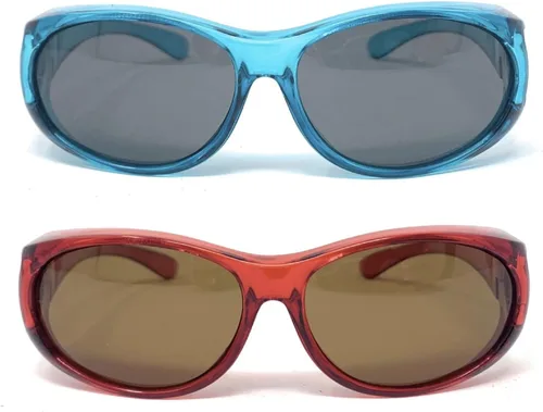 Vista 11 de The Boca - Gafas de sol polarizadas coloridas para mujer, ovaladas, rectangulares, para usar sobre gafas