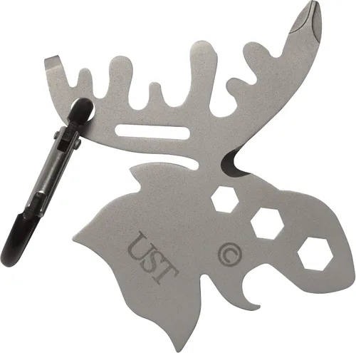 Vista 27 de UST Tool-a-Long - Mosquetones multiherramienta con construcción duradera y compacta de acero inoxidable para senderismo, kayak, campamento, viajes