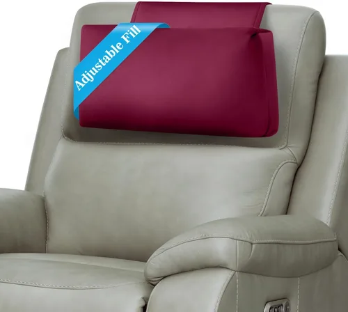 Vista 8 de Almohada para Reposacabezas de Sillón Reclinable, Almohada de Soporte Ajustable y Cómoda para Cuello y Cabeza, Reposacabezas de Terciopelo Suave