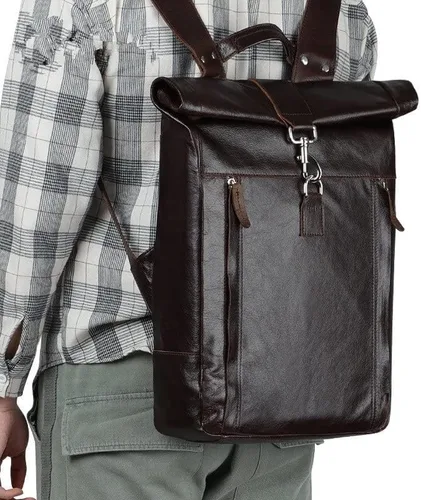 Vista 4 de FZZDP - Mochila para hombre, mochila de ocio al aire libre, mochila de moda para computadora