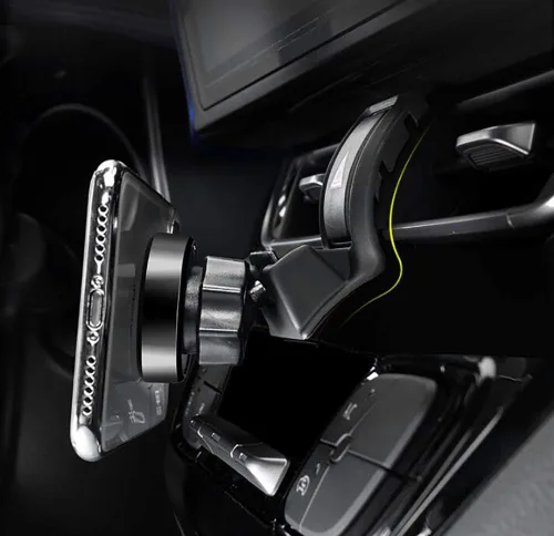 Vista 2 de BEERTE Soporte para teléfono compatible con Toyota CHR 2025-2017 con ventilación de aire ajustable para salpicadero de automóvil, soporte