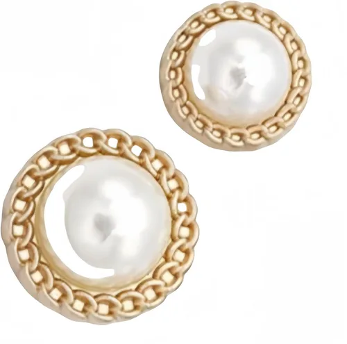 Vista 12 de 5 piezas de botones de oro con perlas de metal para mujer, botones para abrigo de suéter, decoración para ropa, accesorios de costura y manualidades