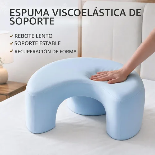 Vista 5 de AM AEROMAX - Almohada de espuma viscoelástica con agujero para el brazo, 7 pulgadas, color azul Cervical/neck/shoulder/rotator cuff pain relief