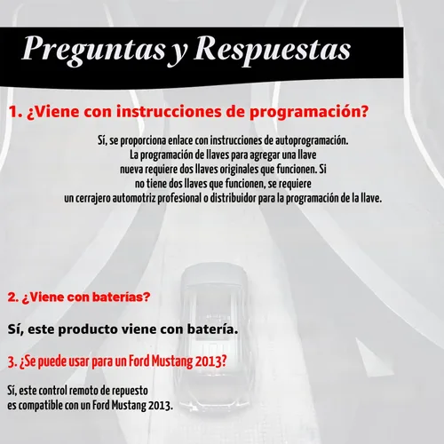 Vista 3 de Llavero de Repuesto Compatible con CWTWB1U793 Ford Explorer 2001-2015 Mustang 2005-2014 Expedition 2003-2017 Edge Focus Lincoln Mercury Sable