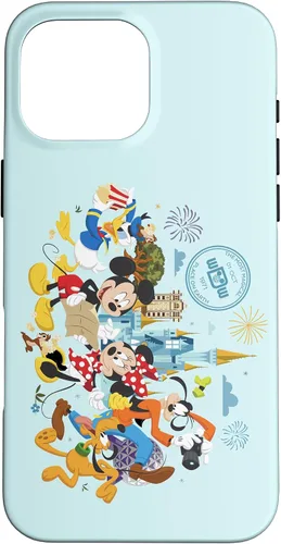 Vista 19 de Walt Disney World 50th Anniversary Mickey and Friends - Carcasa para iPhone 17, color azul