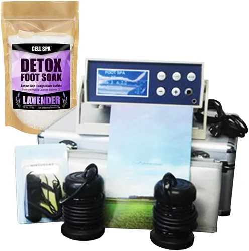 Vista 10 de Pantalla LCD digital Detox Ion Ionic Aqua Foot Bath Spa Chi Cleanse Fir Belt (Eucalyptus)