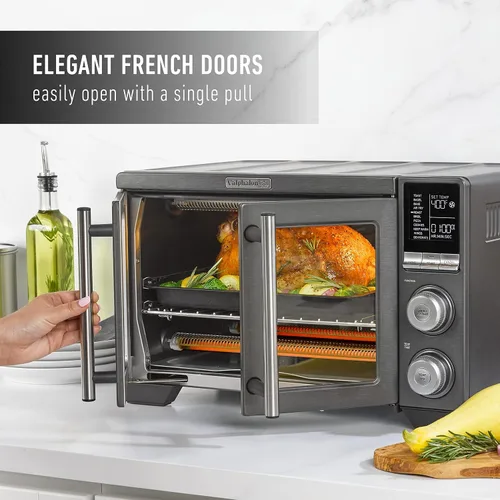 Vista 2 de Calphalon® Performance - Horno de aire freidora de puerta francesa para encimera, horno tostador de convección 11-en-1