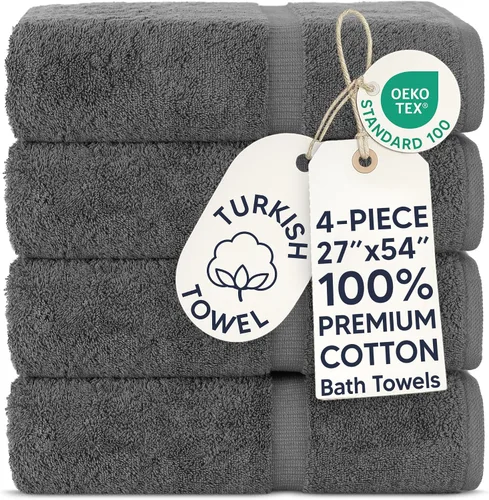 Vista 79 de Chakir Turkish Linens Toallas turcas de alta calidad 100% algodón para baño, toallas de baño grandes de 30 x 60 pulgadas (4 piezas, rosa)