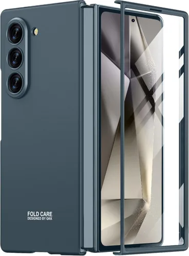 Vista 11 de Miimall Funda ultradelgada para Galaxy Z Fold 6, funda de cuerpo completo con protector de pantalla integrado, apto para bolsillo, a prueba de Gris