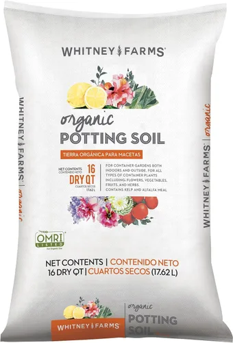 Vista 15 de Whitney Farms Suelo orgánico para macetas: mezcla natural para contenedores para interiores y exteriores, tierra orgánica para macetas