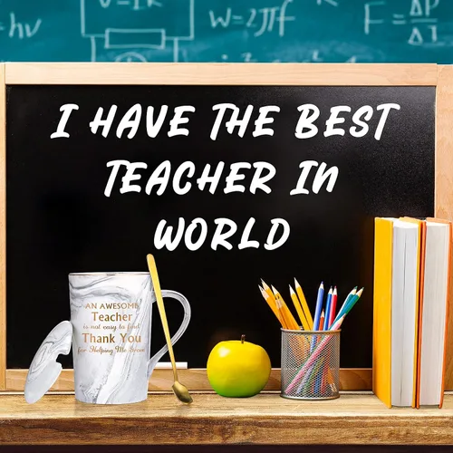 Vista 3 de Geiserailie Regalo de agradecimiento para profesores para mujeres, divertido taza de café de graduación de agradecimiento para profesores, taza