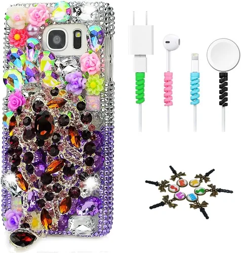 Vista 4 de SSSGCDwCPSeries-23 - Funda con cristales brillantes (hecha a mano), diseño 3D