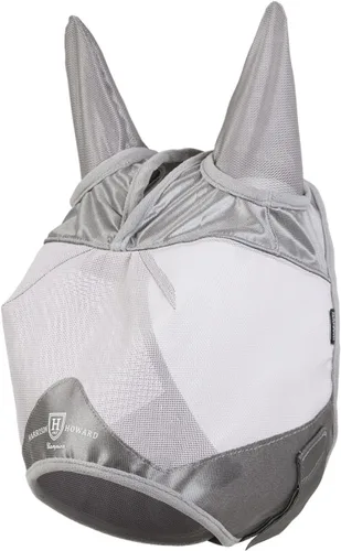 Vista 3 de Harrison Howard Máscara de media cara con protección UV y transpirable para uso equino, cómoda, gris, XS