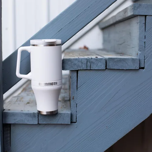 Vista 7 de Mammoth Coolers Ascent - Vaso aislado de 40 onzas, color blanco