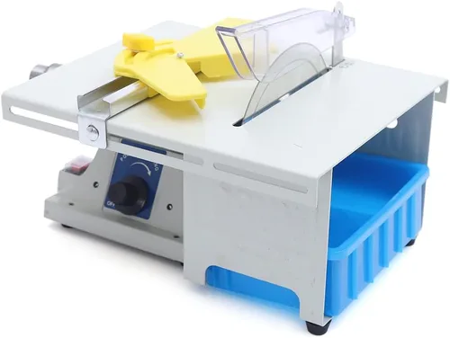 Vista 5 de Máquina de pulir de joyería de gemas multifuncionales, 110 V 750 W Mini sierras de mesa DIY joyería equipo lapidario Benchtop Buffer Rock Grinder