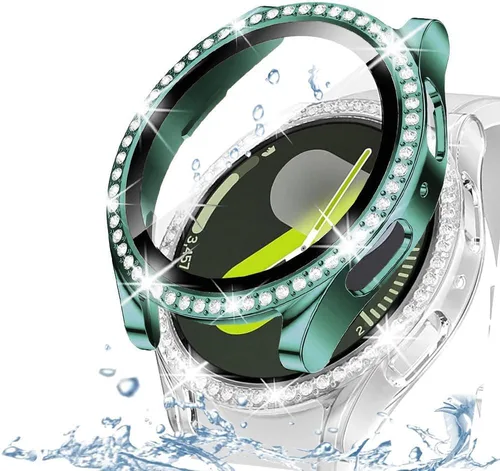 Vista 29 de DEALELE Paquete de 1 + 3 fundas compatibles con Samsung Galaxy Watch 7 Ultra (1.772 pulgadas), funda protectora de policarbonato transparente