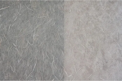 Vista 3 de Papel de morera coreano HanJi con textura de fibra natural, envoltura de regalo, papel tapiz decorativo UnYong-Ji rollo marrón 21.3 in x 65.6 ft