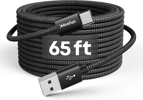 Vista 9 de CLEEFUN Cable USB C extralargo, 26 pies / 26.2 ft, cable de alimentación USB a USB C - Cable de carga tipo C de 26 pies (sin datos) para teléfono