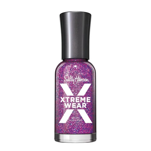 Vista 125 de Sally Hansen Xtreme Wear Esmalte de uñas sin rayas, acabado brillante, duradero, resistente a las astillas, transparente, color de uñas plateado 130