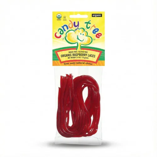 Vista 12 de Candy Tree Cordones orgánicos, sin trigo ni gluten, cereza, paquete de 4, 2.65 oz