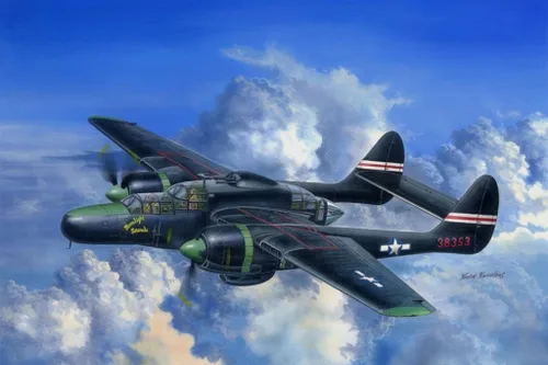 Vista 7 de Hobby Boss US P-61A Black Widow Kit de modelo de avión Negro