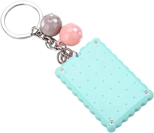 Vista 7 de fosa Mini calculadora portátil de llavero de galletas lindas para regalo de niños y niños, calculadora de función estándar de bolsillo