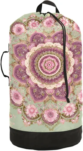 Vista 14 de Mochila para lavandería, cesta extra grande resistente para ropa sucia, correas ajustadas para campamento, universidad, gimnasio, hotel, hogar, 29.3