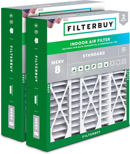 Vista 29 de Filterbuy 10x17x2 Filtro de aire MERV 8 Defensa Esencial contra el Polvo y las Alergias (2 unidades), Filtros exteriores plegados electrostáticos