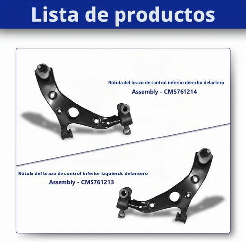 Vista 7 de Kit de suspensión de brazo de control delantero inferior para Mazda 6 2014