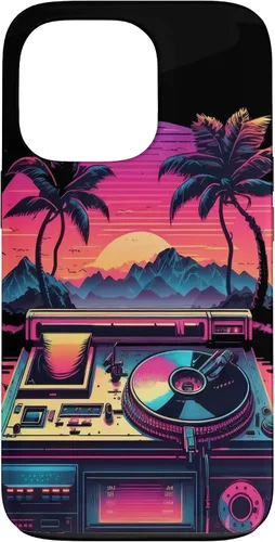 Vista 9 de AV Technician Turntable Audio Sound Record Vinyl Synthwave Case for iPhone 15 Plus