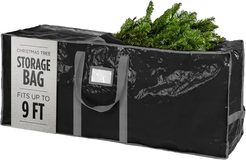 Vista 24 de Bolsa de almacenamiento para árbol de Navidad - Almacena un árbol de Navidad artificial de 7.5 pies, material impermeable duradero, bolsa