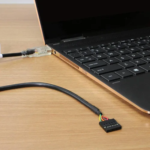 Vista 6 de Gearmo Cable adaptador serie USB a TTL 3.3V, LED de actividad, chip FTDI FT232QR, cabezal hembra de 6 pines UART Windows 11, 10, 8, 7, macOS, Linux