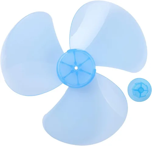 Vista 7 de Reemplazo de la hoja del ventilador de plástico para ventilador de pie ventilador de mesa accesorios generales con cubierta de tuerca negro A 10