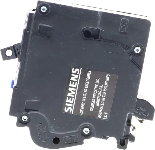 Vista 3 de Disyuntor de circuito neutro enchufable AFCI tipo combinación de 1 polo de 15 amperios