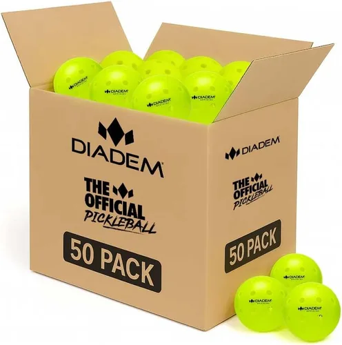 Vista 15 de Diadem - Pelotas de pickleball para exteriores Pelota de torneo aprobada por USAPA - Molde sin costuras de 40 agujeros - Rebote duradero, rápido