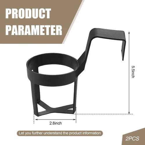 Vista 2 de Pack-2 - Portavasos para automóvil de 2.67 x 2.75 pulgadas, impermeable y resistente a los arañazos, portátil, accesorio de almacenamiento
