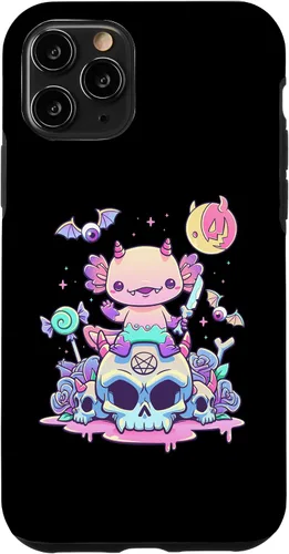 Vista 29 de Pastel Goth Axolotl Creepy Gothic Kawaii Anime Aesthetic Case for iPhone 16