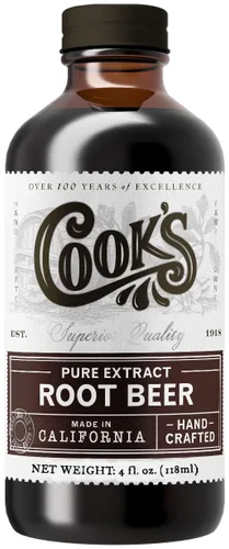Vista 95 de Cook's, Sabor puro de vainilla sin alcohol, para cocinar, hornear, postres, extracto alternativo de vainilla de Madagascar sin alcohol, 8 onzas