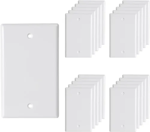 Vista 22 de Placa de pared Decora sin tornillos de 4 segmentos, placa frontal eléctrica para interruptor de luz, interruptor inteligente, receptáculo