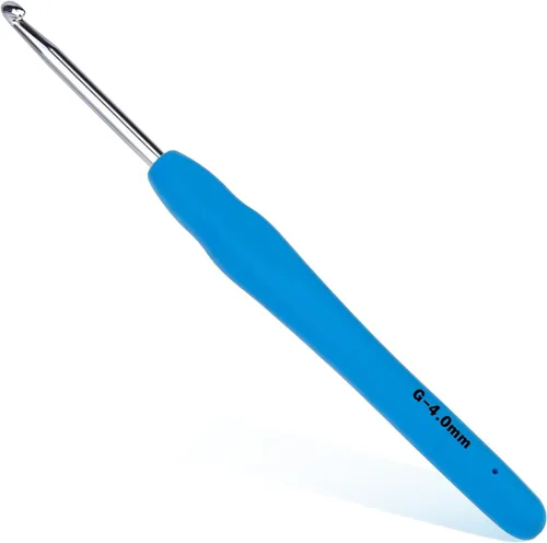Vista 26 de SHWAKK Gancho de ganchillo pequeño, gancho ergonómico de encaje de 0.020 in, agujas de ganchillo pequeñas para manos artríticas, agujas de tejer