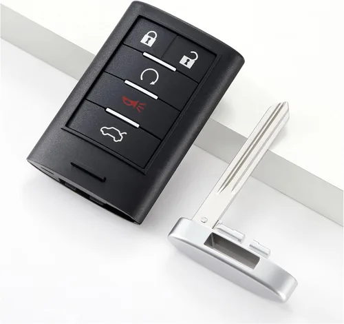 Vista 11 de HelloAuto Funda para llave de coche con entrada sin llave compatible con Cadillac ATS Escalade XTS CTS XT5 2014-2019, para Cadillac CTS Sedán