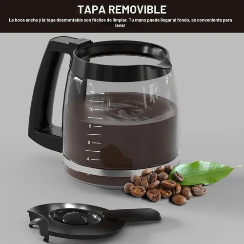 Vista 5 de Repuesto de cafetera de 12 tazas compatible con los modelos Cuisinart SS-12, SS-15, SS-16, DCC-1100BK, DCC-1200, DCC-2650, CHW-12P1, DGB-400