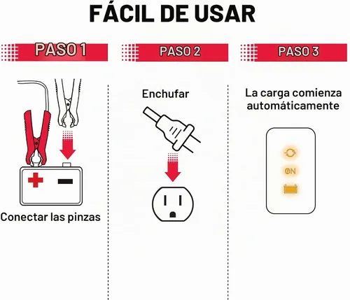 Vista 6 de Cargador y mantenedor de batería de coche Schumacher Electric 6A, 6V/12V - SC1320