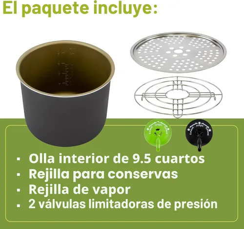 Vista 12 de Nesco NPC-9 Olla a Presión Eléctrica Inteligente y Enlatadora, Acero Inoxidable, 9.5 Qt